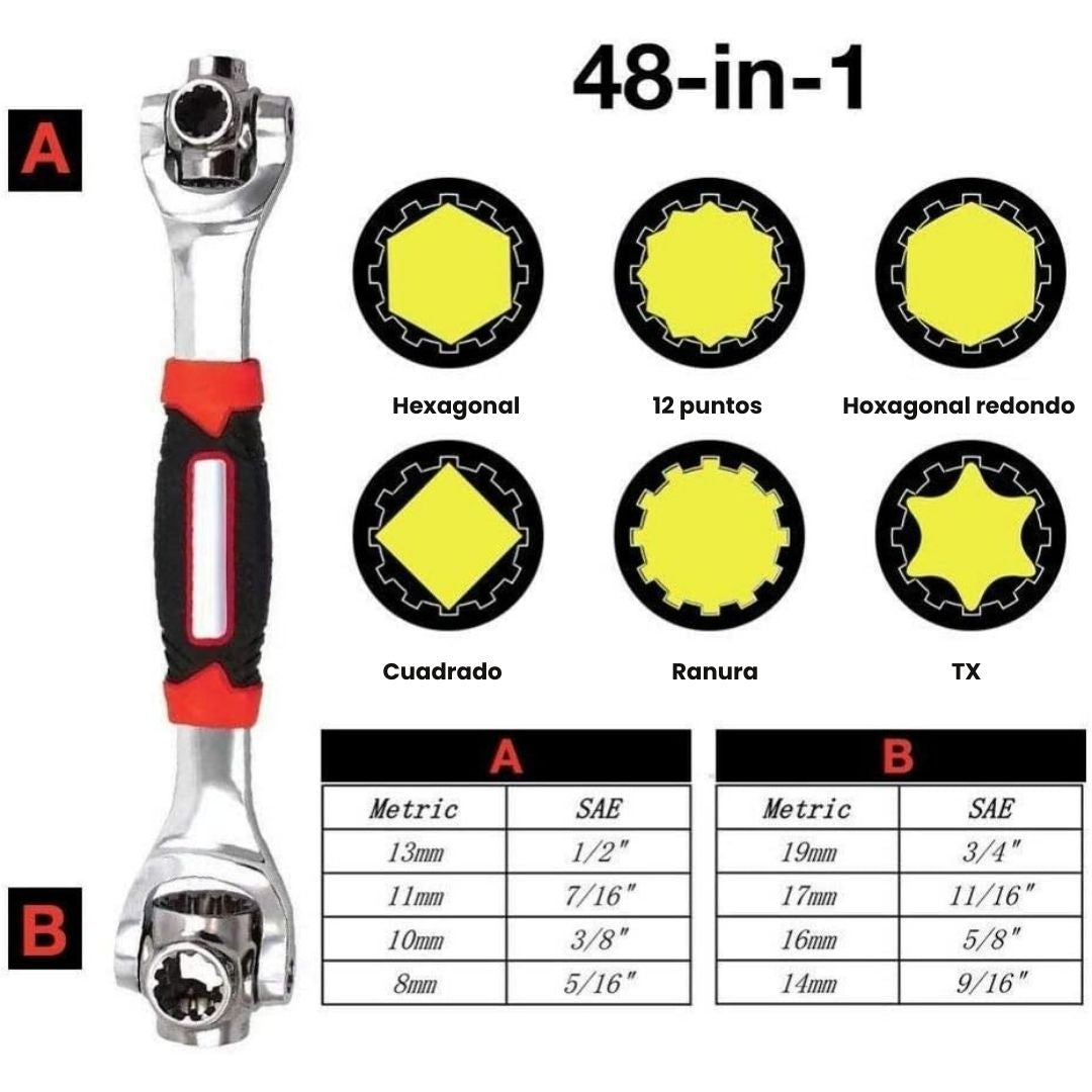 LLAVE UNIVERSAL 48 EN 1