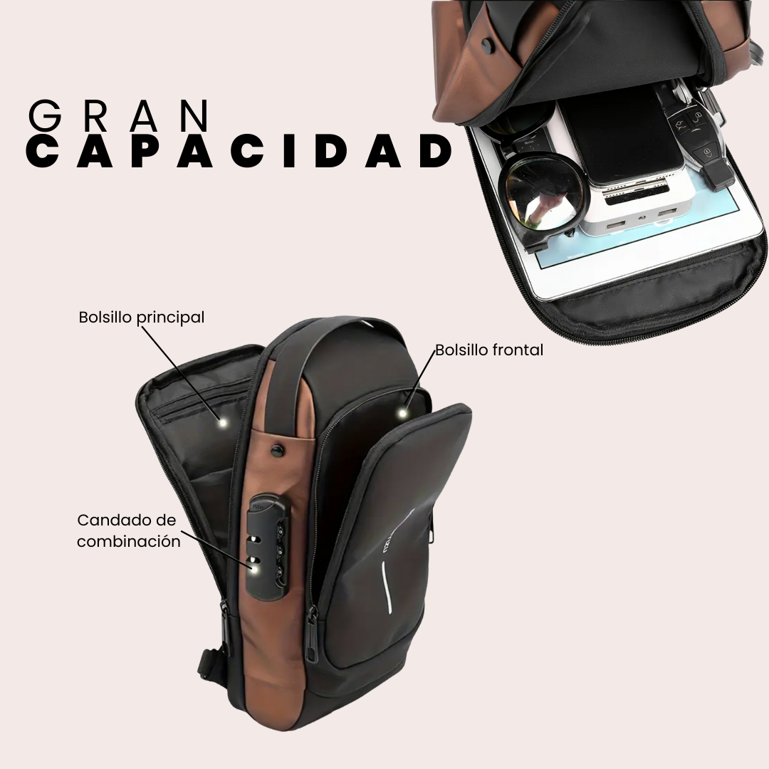 BOLSO MORRAL ANTIRROBO - MANOS LIBRES