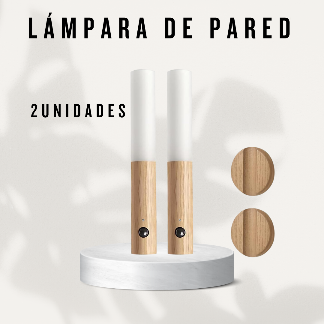 LÁMPARA DE PARED RECARGABLE USB -LUZ CALIDA
