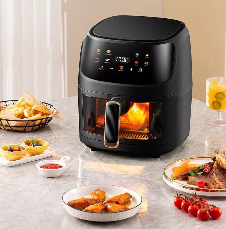 FREIDORA DE AIRE SILVER CREST 10L 110V + 6 SILICONAS ¡REGALO!