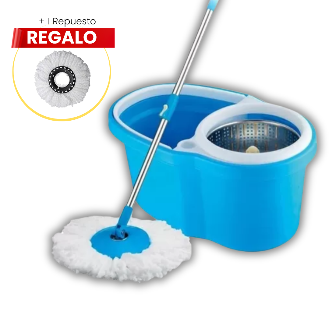TRAPERO GIRATORIO 360° + 1 REPUESTO DE REGALO