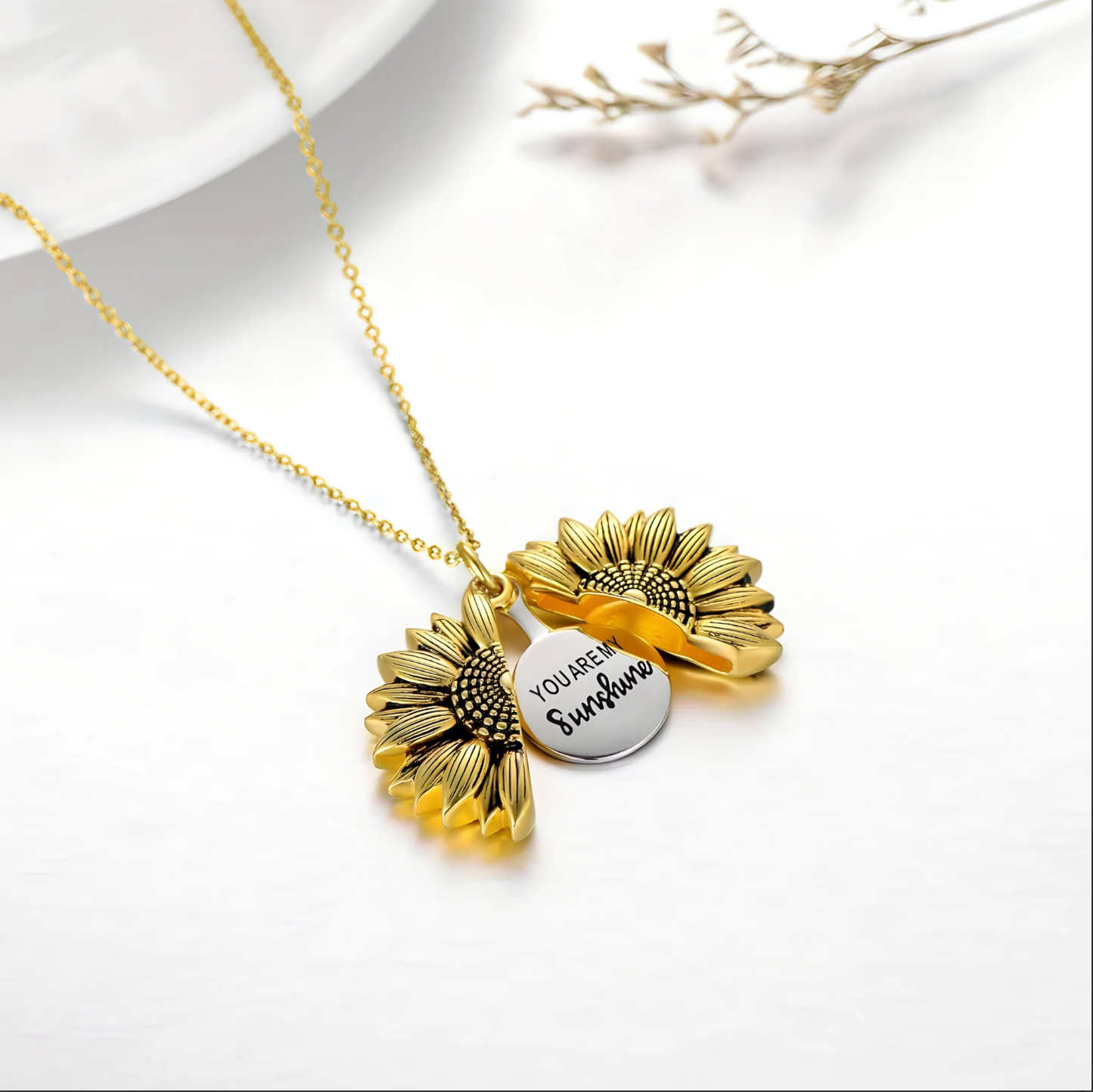 COLLAR GIRASOL PERSONALIZADO - YOU'RE MY SUNSHINE