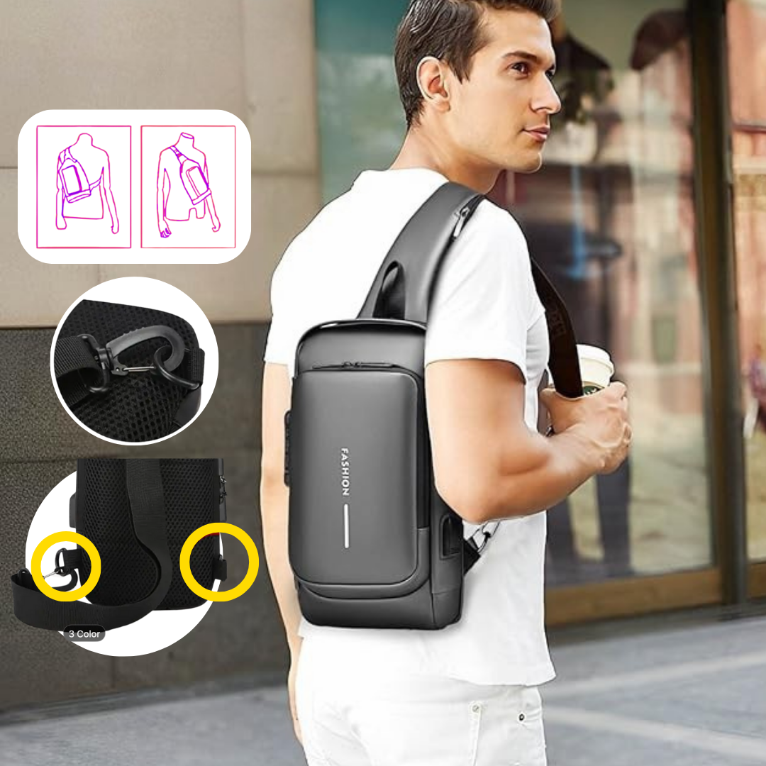 BOLSO MORRAL ANTIRROBO - MANOS LIBRES