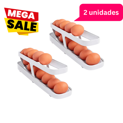 Organizador de huevos | Bandeja de 12 a 14 huevos | Color: Hueso
